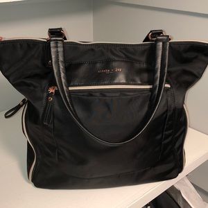 Olivia + Joy black yoga tote